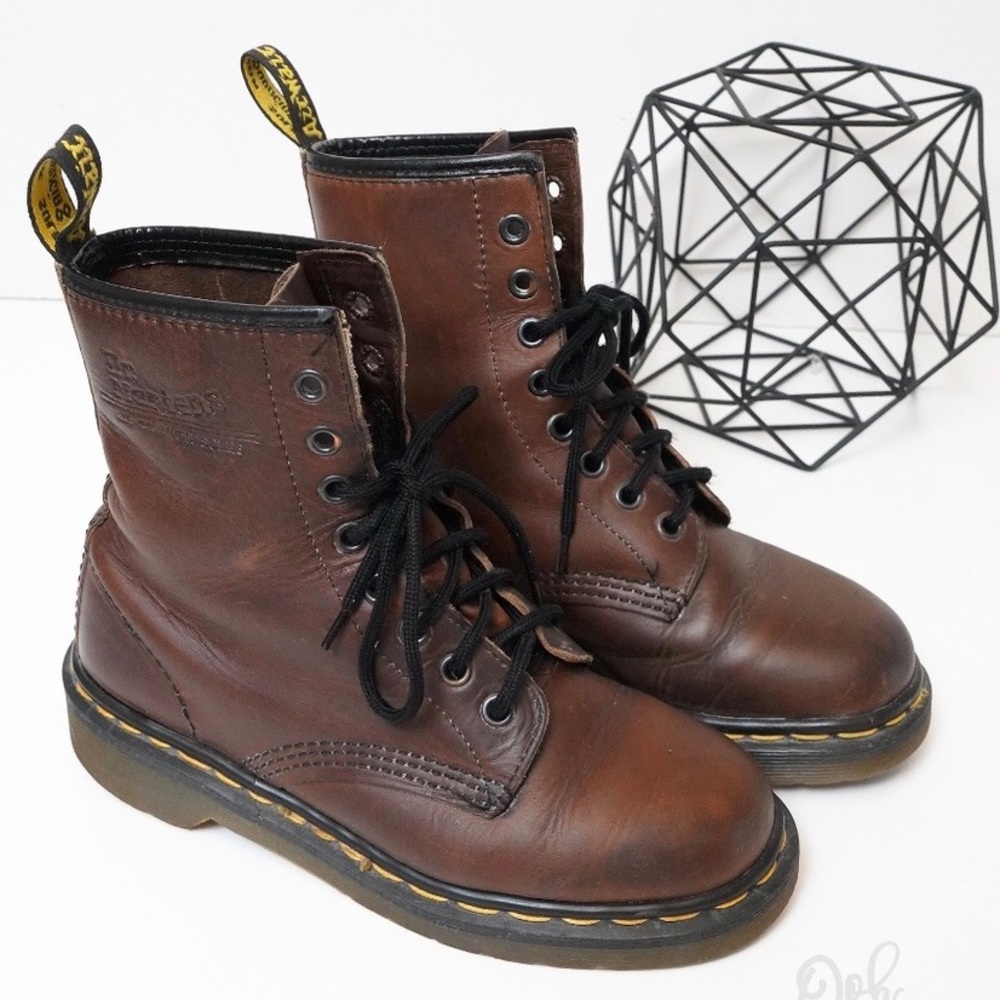 Dr Marten Brown Rustic Vintage Leather